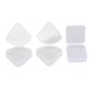 4pcs Makeup Puff Sponge Holder Case Different Shape Transparent Portable Waterproof Puff Protective Container