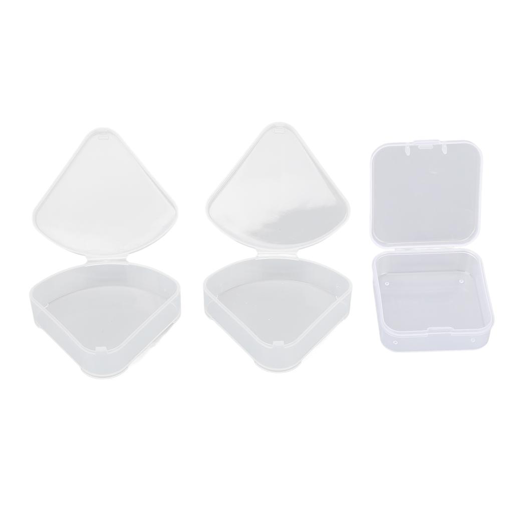 4pcs Makeup Puff Sponge Holder Case Different Shape Transparent Portable Waterproof Puff Protective Container