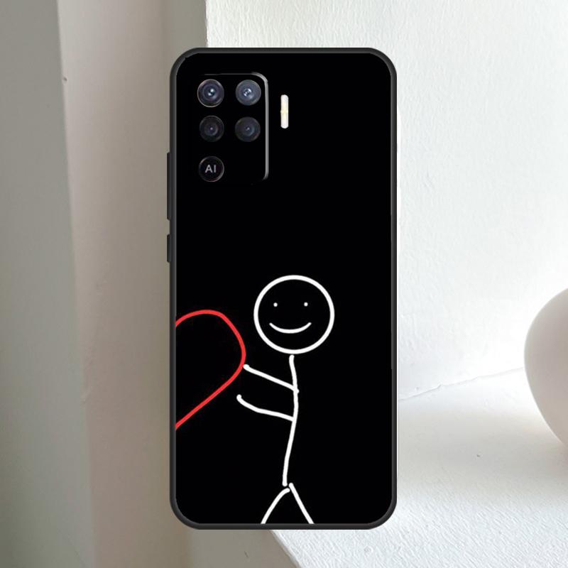 Cartoon Matchman For OPPO A78 A98 A18 A38 A58 A5 A6 Pro A15 A17 A57 A16 A76 A96 A54 A74 A94 A40 A60 A80 Case