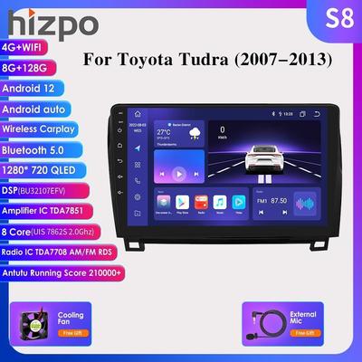9 Inch Head Unit 2Din Car Android Radio Multimedia Player for Toyota Tundra Sequoia 2 Din Autoradio Video GPS Navi WiFi Carplay 4G DSP DVR Cam