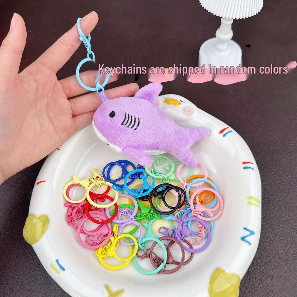 Cute Shark Whale Plush Keychain Charm