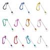 Beadable Keychains Bars Blank Beadable Keychains Bars Metal Keychains Multifunctional Key Fob Blank for Jewelry Making