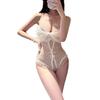 Sexy lingerie suspender lace passion open gear free sexy tease temptation bow onesie set 7