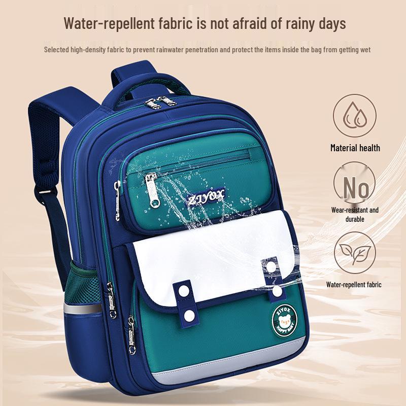 British Style Primary School Backpack for Boys & Girls, Grades 1-6 - Lightweight & Spacious