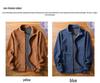 Men's Fleece Jacket: Autumn/Winter Warm Casual Stand-Up Collar Coat for Middle-Aged and Young