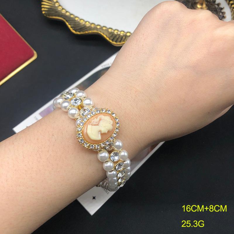 Western Retro Mapei Pearl Necklace Stud Earrings Set Hepburn Style Accessories Cheongsam Dress Neck Chain Women