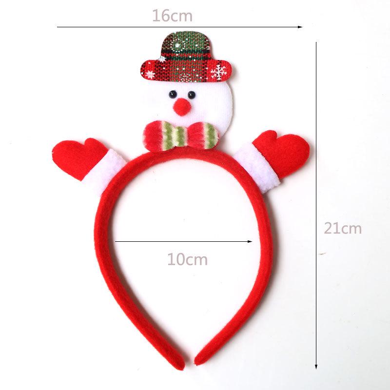 Christmas Headband: Santa, Snowman & Reindeer Antlers for Kids' Party