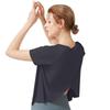 MORGEN SKY Practice Short Elegant Midsummer Yoga UV YJ40 Shirt, Sleeve, Wear, Moisture-Wicking, Quick-Drying, Cooling, Protection, UPF15, Stretch,