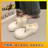 Go Out Home Indoor Cute Heightening Bow Super Soft Comfortable Non-slip Flat Bottom Super Light Hole Shoes