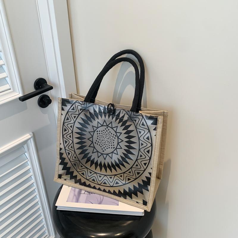 

Модная большая вместительная сумка-тоут для лета, новая персонализированная студенческая сумка для занятий, простая сумка с нишевым дизайном