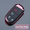 TPU Key Case for Jeep Cherokee, Renegade, Compass, and Dodge - Car Key Protective Cover
