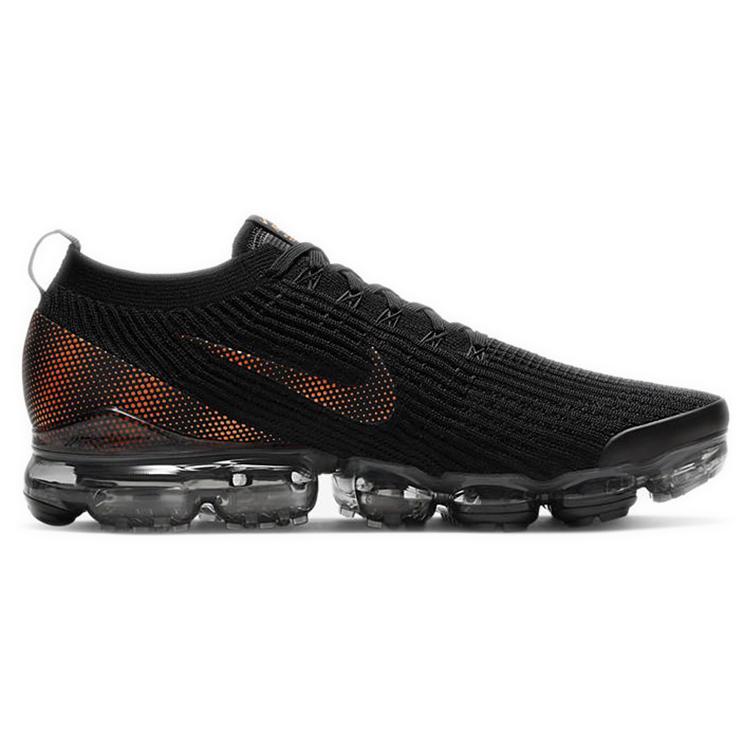 Nike Air VaporMax Flyknit 3 Black Total Orange Dark Smoke Grey CU1926-001