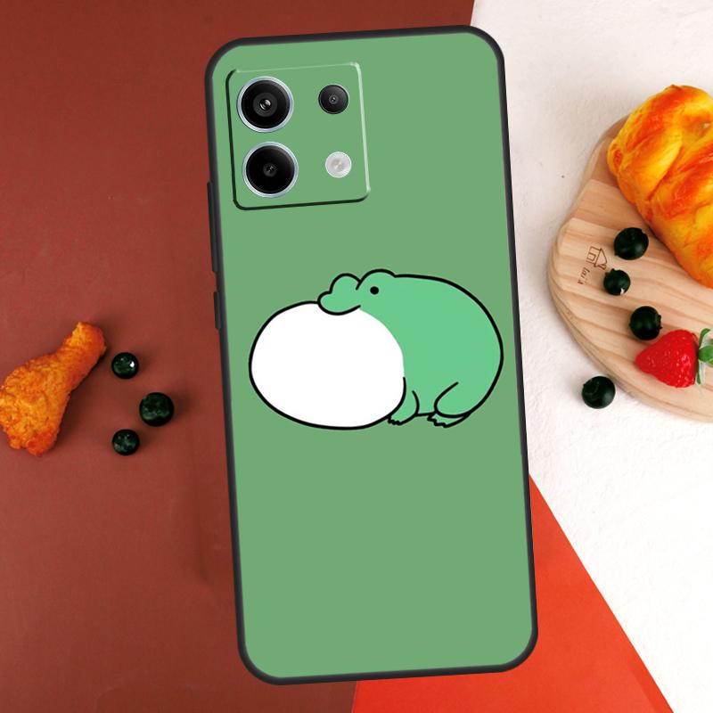Cute Funny Frog Case For Xiaomi Redmi Note 14 13 Pro 9 10 11 12 Pro 10S 11S 12S Redmi 13C 10C 12C 14C Coque