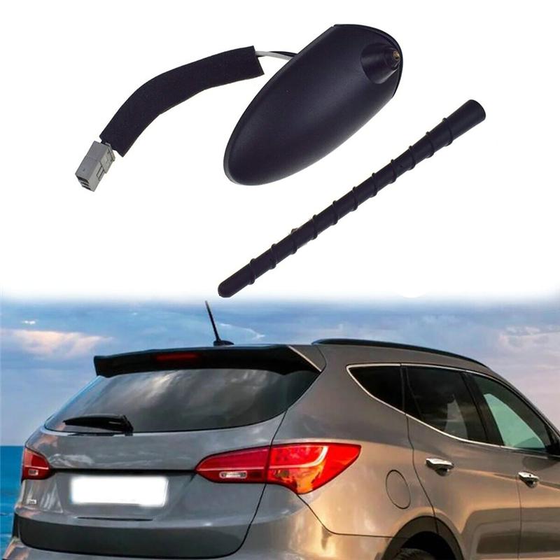 ABLZ-Roof Antenna Pole& Base Kit(1 Set)- For Hyundai Tucson Accent Santa For Kia Forte Sportage 962152J100 962151W000 96210-2W10