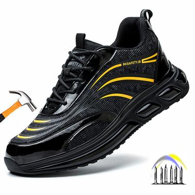 Modne buty ochronne męskie wygodne buty robocze odporne na przebicie buty robocze ochronne ze stalowym noskiem sneakersy ochronne do pracy