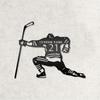 Custom Hockey Metal Wall Art Personalized Ice Player Silhouette Sports Room Decor