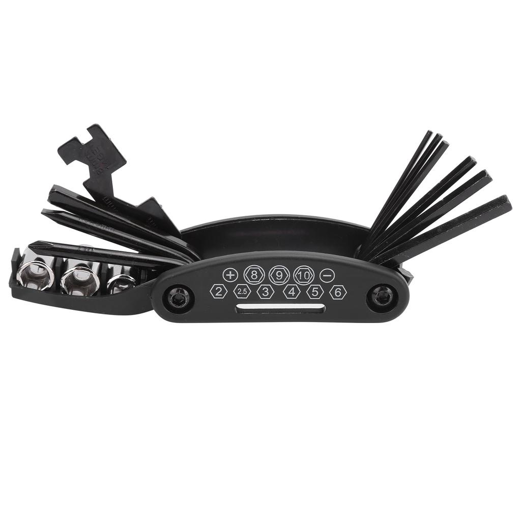 16 In 1 Bicycle Cycling MultiFunctional Repair Tool Foldable Multipurpose Kit Mountain Bike Fix