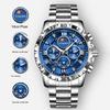 Chronograph Luxury Brand Stylish Men Luminous Wrist Watches For Male Clock Stainless Steel Band Men Business Quartz Watches