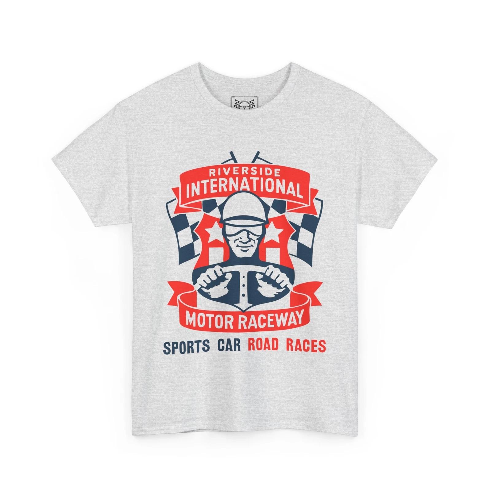 Riverside Raceway Vintage T-Shirt - Can-Am & Trans-Am History Tee Racing Gift L