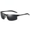 Men Retro Driving Sunglasses Aluminum Frame UV400 Anti-Glare Sport Sun Glasses Driver Goggles Outdoor