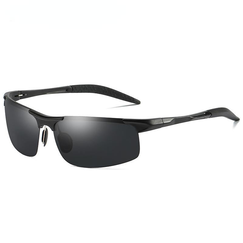 Men Retro Driving Sunglasses Aluminum Frame UV400 Anti-Glare Sport Sun Glasses Driver Goggles Outdoor