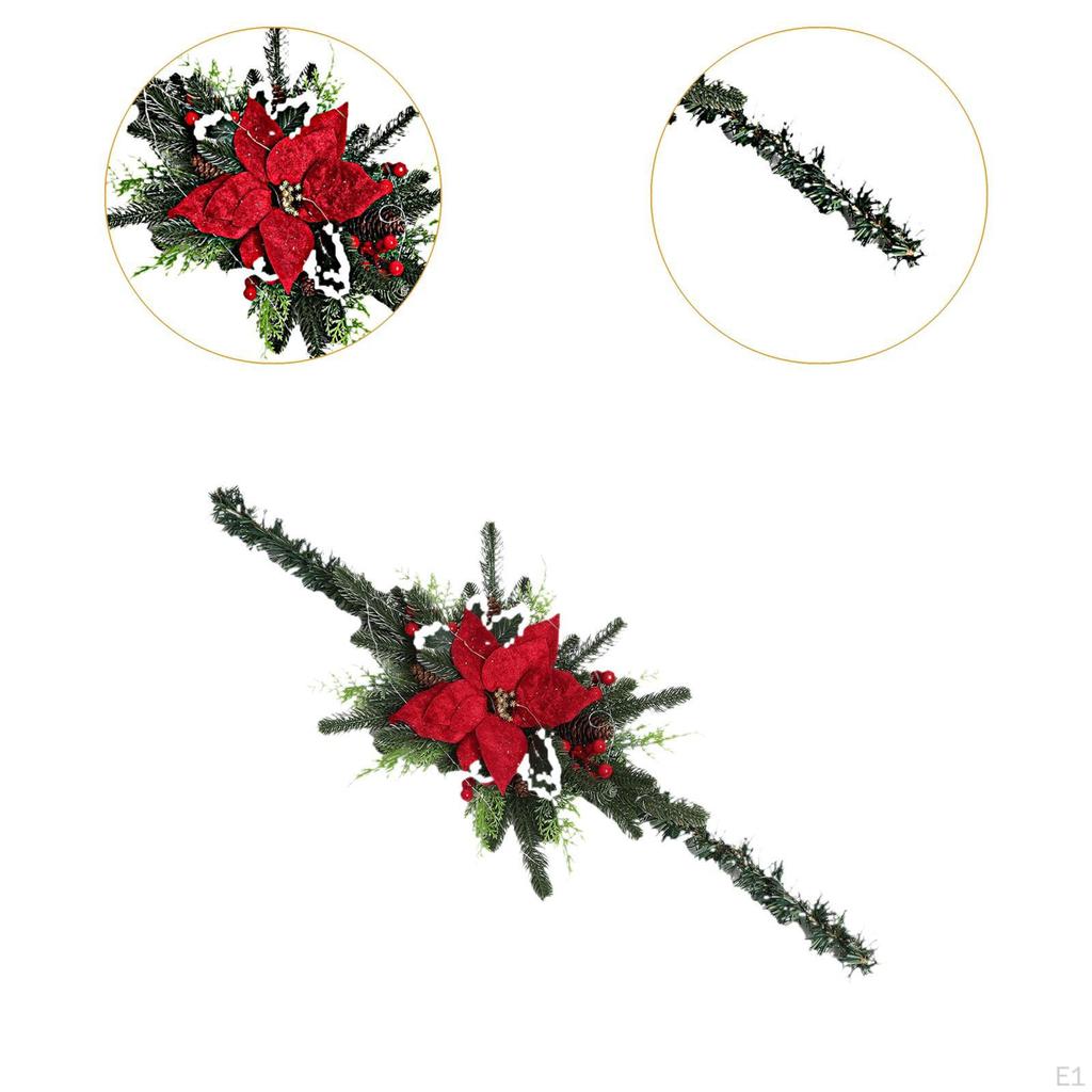 Christmas Mailbox Decoration with Garland And Wreath for Holiday