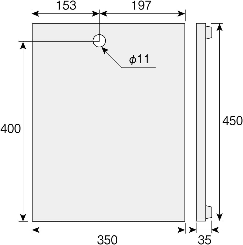 HOZAN Long Base for Optical for Mounting 350mm Wide x 450mm Instruments, Microscopes, Cameras, etc., Dimensions Long, L-525