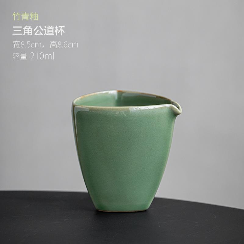 Bamboo Glazed Ceramic Fairway Cup Vintage Style Tea Sea Chinese Home Kung Fu Tea Set Without Handle Tea Cups Evenly Cups