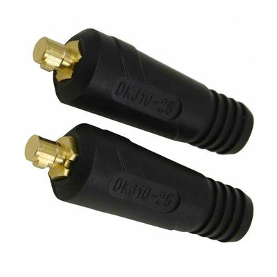 2 Stück WIG-Schweißkabel-Panel-Stecker-Stecker DKJ10-25 200 Amp Dinse Tool Kit