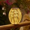 Solar Lantern Led Lights Outdoor Waterproof Hanging LED Lamp Retro Chinese Style
