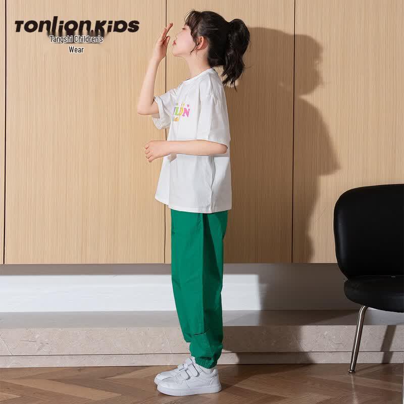 Tang Shi Girls  Summer Short-Sleeved Casual Sport Set 140