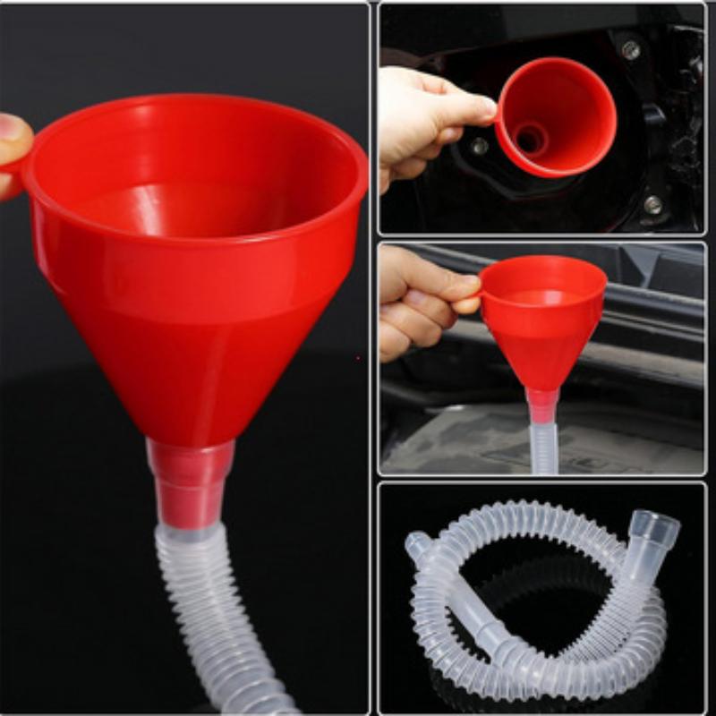

Car Refueling Funnel Detachable Telescopic Engine Long Pipe Gasoline Oil Funnel Universal Auto Motorcycle Filling Funnels красный