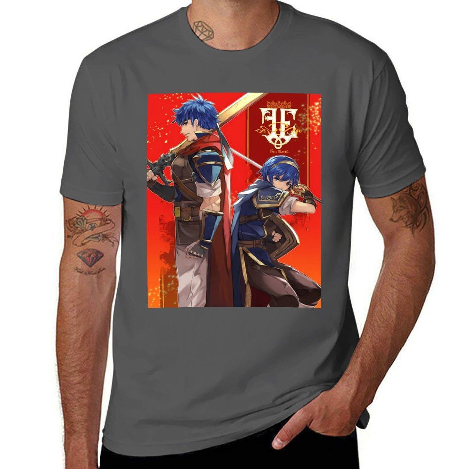 

Ike et Marth - Fire Emblem T-Shirt t shirts for man cotton soft t shirts for man graphic tees T-Shirt 4XL