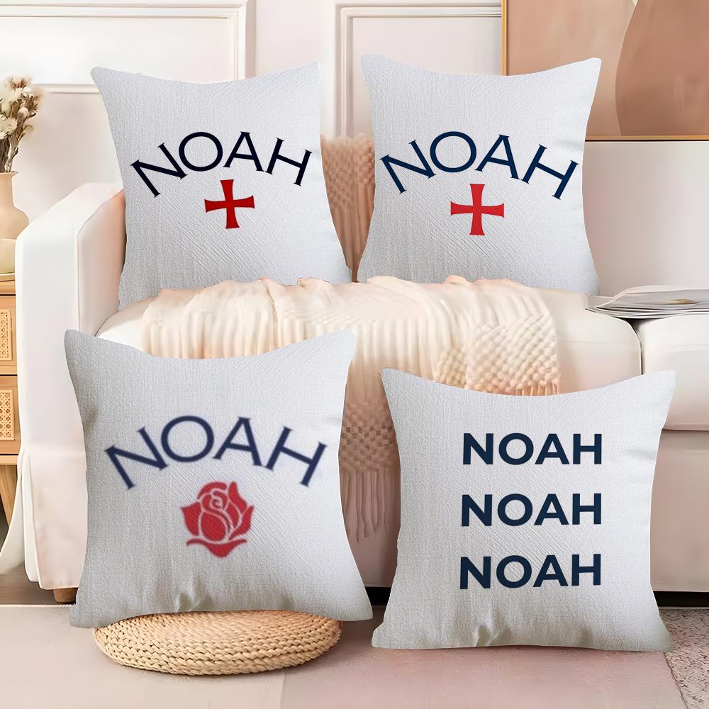 Luxury Brand N-NOAH Cushion Cover Soft Plush Fabric Double-Sided Printed Sofa Cushion Cover for All Seasons Home Decor Gift