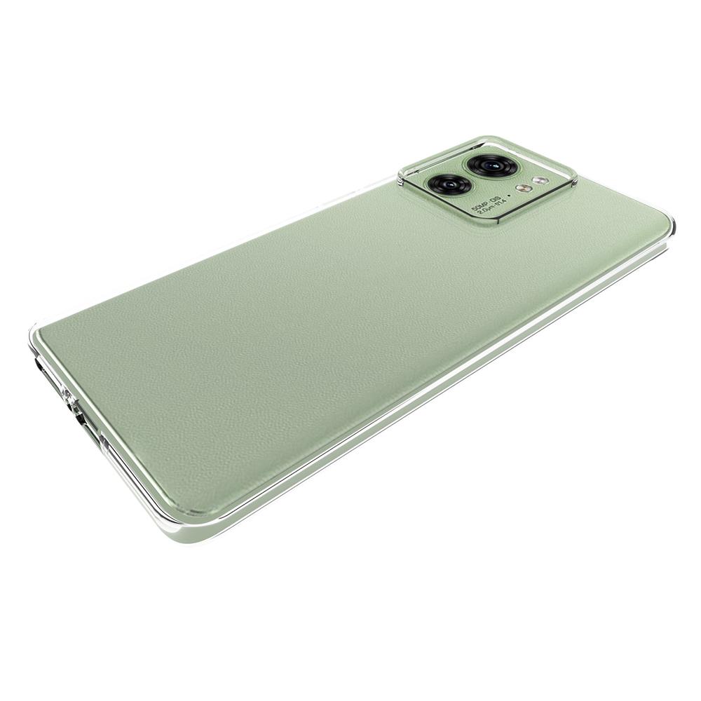 For Motorola Edge 40 5G Case Transparent TPU Phone Cover (Big Rear Lens Hole)