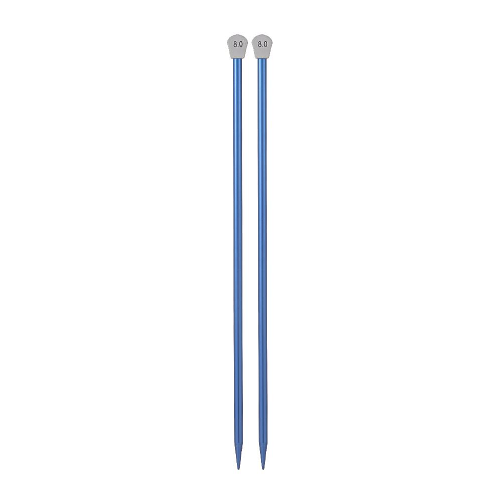 2Pcs/set 35cm 2.0-12mm Single Pointed Knitting Needles Pins Straight Aluminum DIY Weaving Tool Long Sweater Scarf Needle
