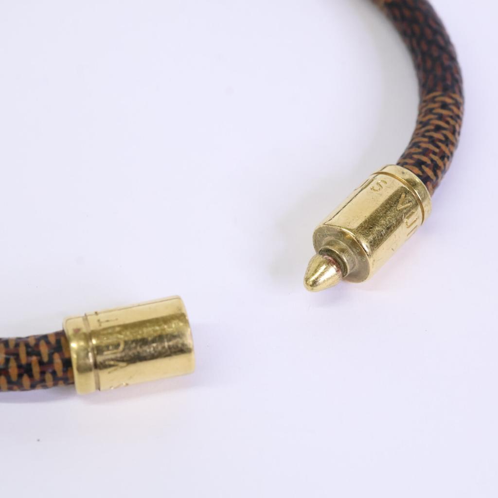 LOUIS VUITTON M6139 Keep It Damier Bracelet Bracelet Brown / GoldUsed