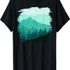Timeless Mountain, Nature Trees and Forest with Birds T-Shirt