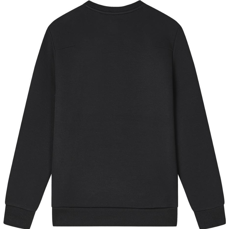 FILA BLUE Sweatshirts Men's Jet Black Crew Neck Moderate Regular F11M342203FBK