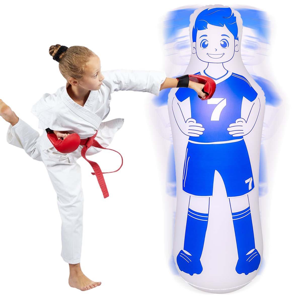 Inflatable Roly-Poly Boxing Dummy for Stress Relief and Training 36*130CM