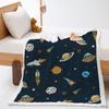 Car Moon Planet Thickened Lamb Fleece Crystal Fleece Blanket Cover Blanket