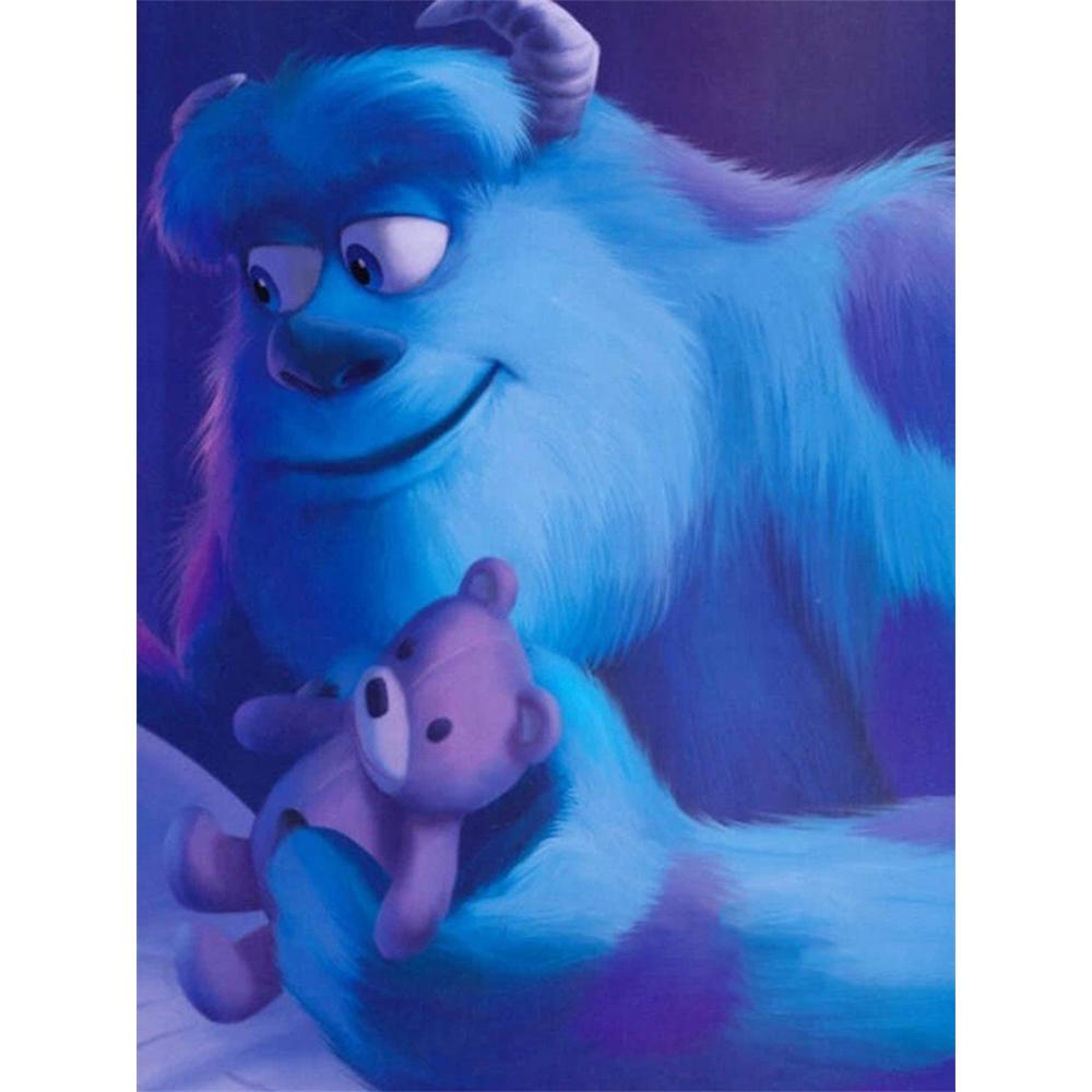

Disney Diamond Painting Monsters Inc Healing Artwork Cartoon Diamond Painting Full Diamond Cross Stitch DIY Gift Home Decor Round 20x30cm