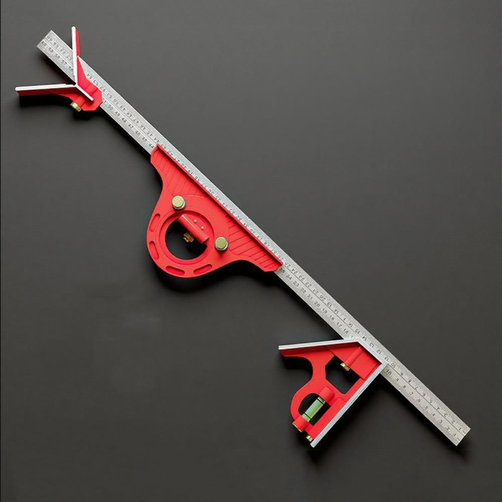 Adjustable Multi Combination Ruler 45° and 90° Angle Angle Protractor Tools Set  Carving