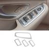 For Mercedes-Benz GLC - Silver ABS Window Lock Lift Panel Trim Frame 4X