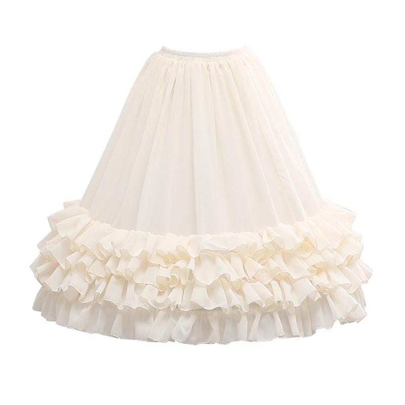 Lolita Petticoat Adjustable Fishbone Underskirt for Soft Girl Style