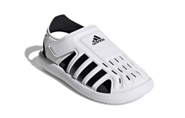 adidas Sandalia de Agua Cómoda Sandalias Infantiles Blanco Negro Niños de 3 a 7 Años FY6044
