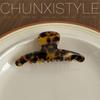 Dark Series Tortoiseshell Leopard Acetate Claw Clip: Large/Medium Hair Clip for Women
