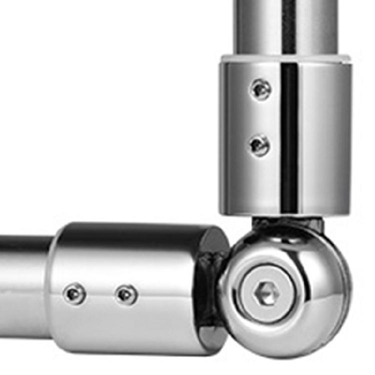 Strong Steel Shower Door Brackets No Tool Need Shower Hinges Corrosion Resistant Bathroom Hardware for Household Use
