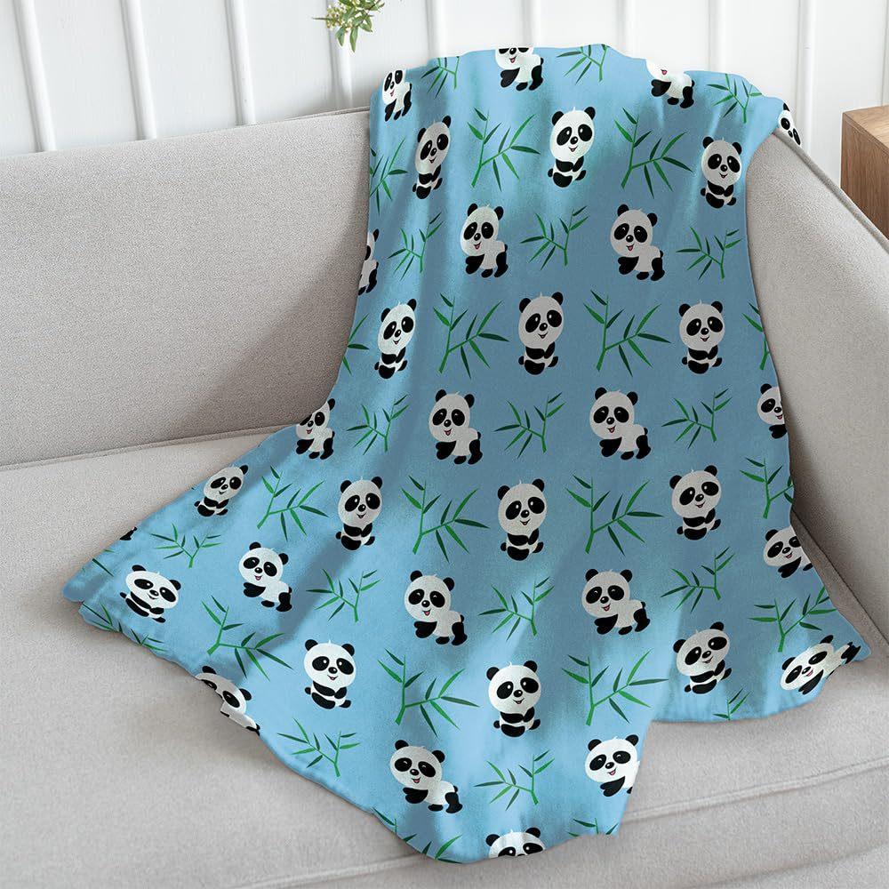 Panda Blanket Blanket Cute Animal Flannel Blanket Air Conditioner Blanket Blanket Office Nap Blanket