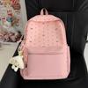 Schultasche Mode Gepunktet Lässig Niedlich Schüler Schultasche Mittelschüler Einfach Vielseitig Rucksack Trendig Cool Leicht Schüler Tasche